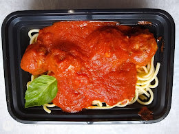 Entrees - Italian Meatballs in Italian Sauce with Spaghetti - 1 lb - Single Serving