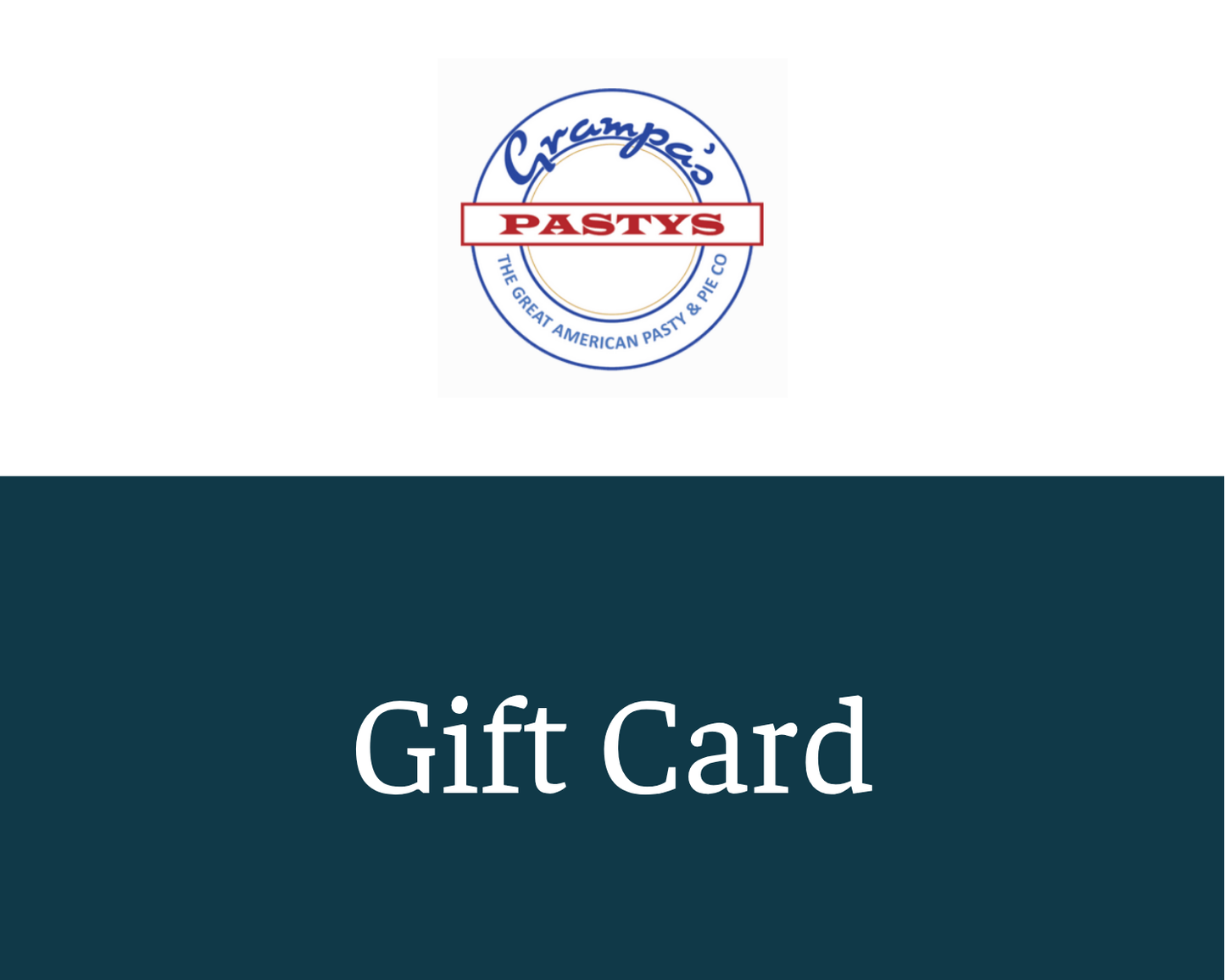 Grampa's Pastys Gift Card