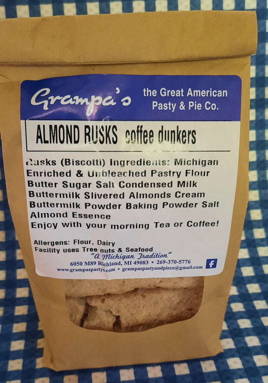 Rusks (Biscotti) Almond Flavor / Coffee Dunkers - 8 count